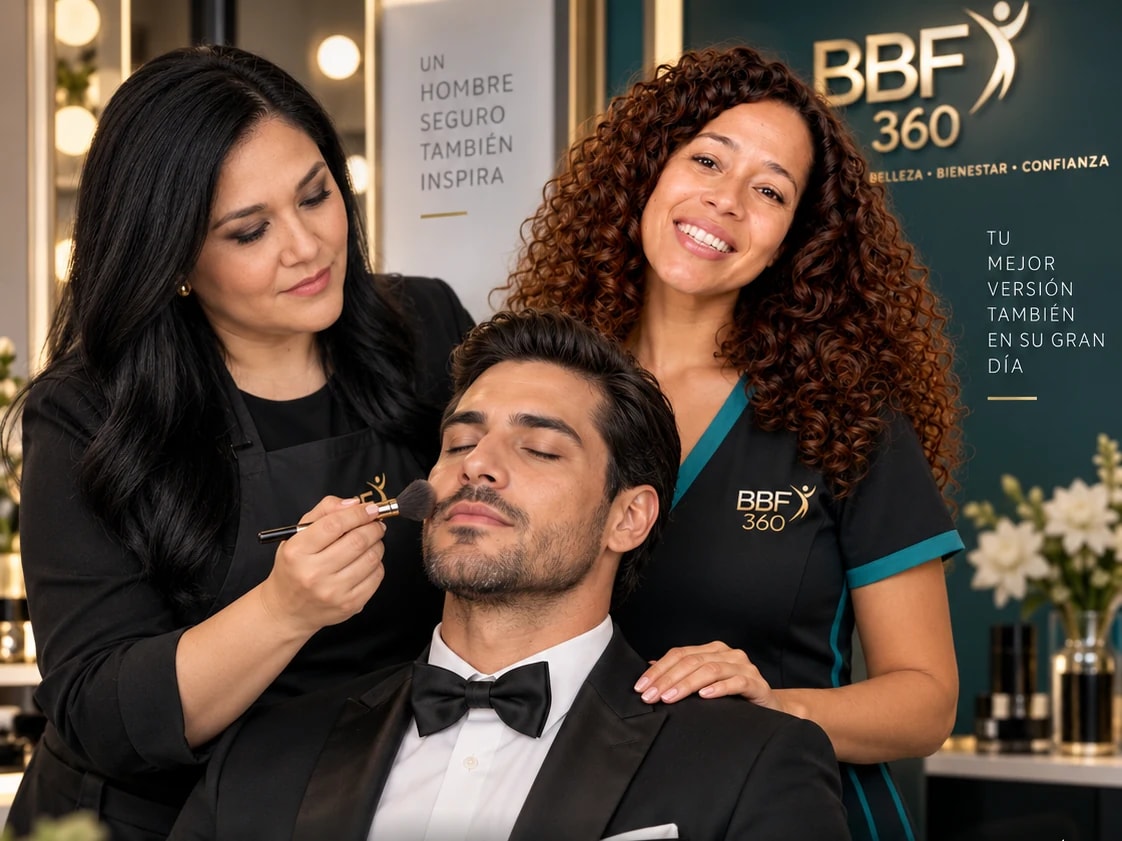 Maquillaje profesional para el novio en Body Beauty Fitness